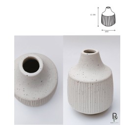 JARRON CER.40001 C.BLANCO 12,5CM