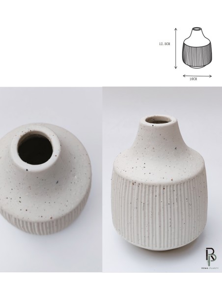 JARRON CER.40001 C.BLANCO 12,5CM