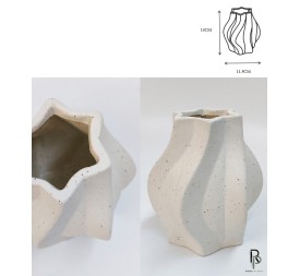 JARRON CER.40005 C.BLANCO 13CM