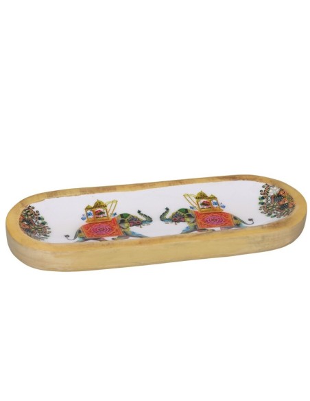 PORTA INCIENSO ELEFANTES 28X9,5CM