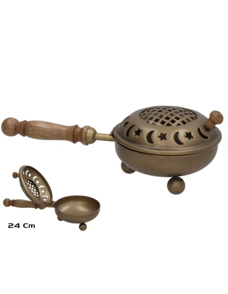 QUEMADOR C/ MANGO ESTRELLAS 24CM