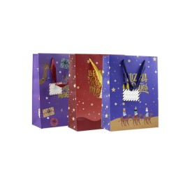 BOLSA PAPEL REYES MAGOS M FOIL CON TARJETA COLGANT