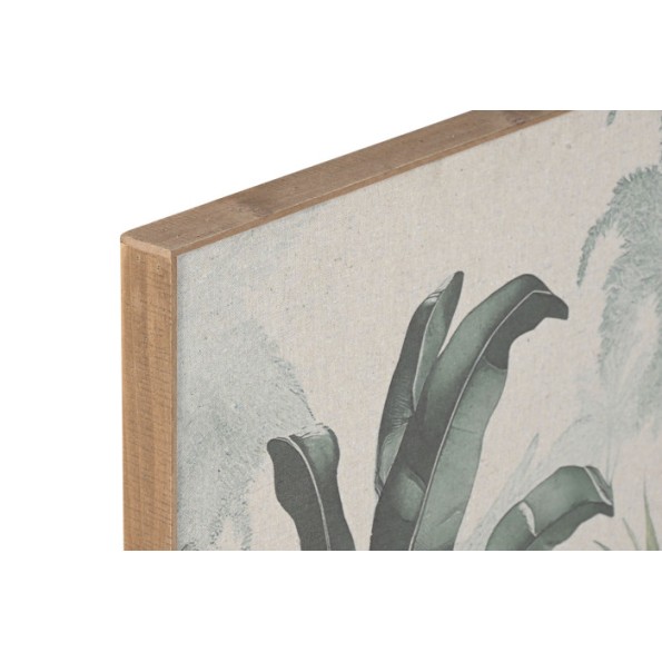 CUADRO LINO ABETO 60X3X80 PALMERAS ENVEJECIDO