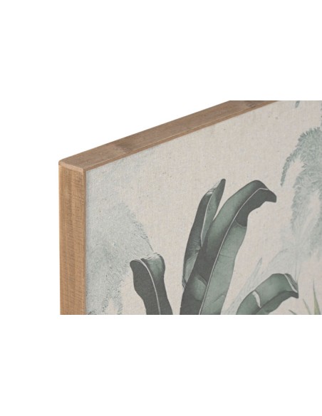 CUADRO LINO ABETO 60X3X80 PALMERAS ENVEJECIDO