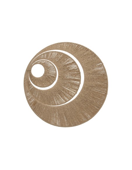 DECORACION PARED SET 3 FIBRA METAL 60X1X60 LUNA