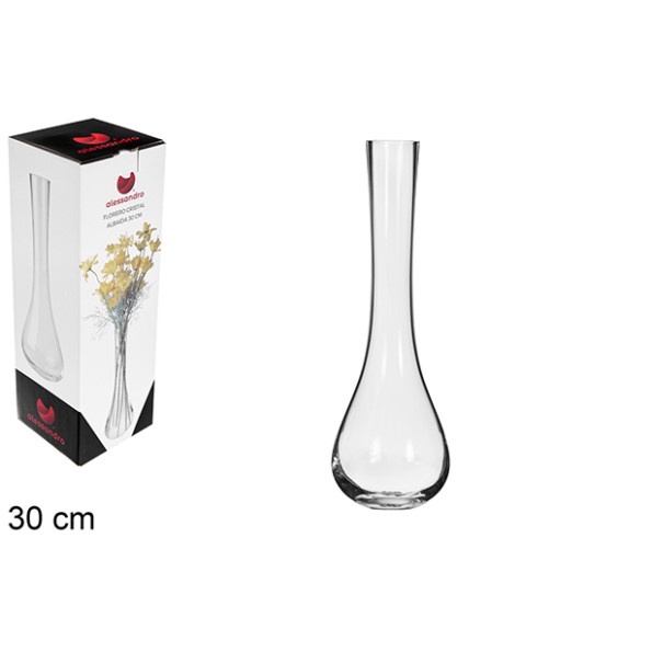 FLORERO CRISTAL ALBAIDA 30 CM