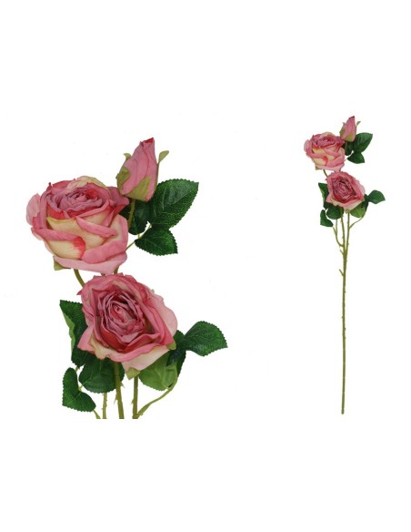 VARA ROSA DRIED X 3 -  63 CM (ROJO)