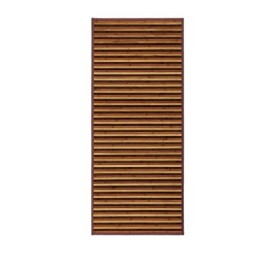 ALFOMBRA RAYAS MARRÓN BAMBÚ 75X175CM