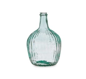 BOTELLA DECORATIVA VIDRIO RAYADA 4L