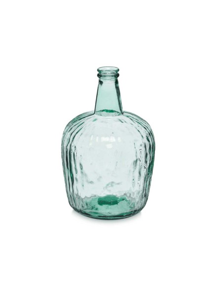 BOTELLA DECORATIVA VIDRIO RAYADA 8L