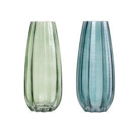 JARRÓN 2/C VIDRIO 12 X 12 X 28 CM