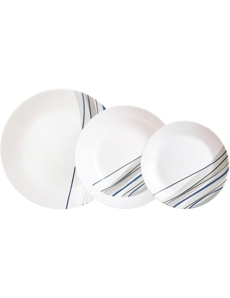 VAJILLA 18 PCS ATHENAIS AZUL ARCOPAL