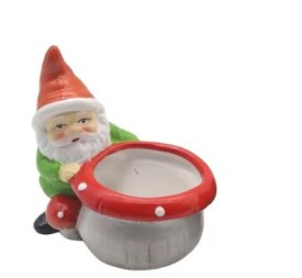 GNOMO DE CERAMICA DECORATIVO 11,5x8,6x12,5cm.