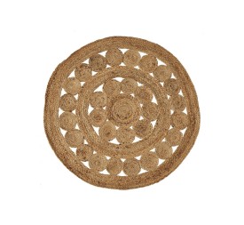 ALFOMBRA NATUR III YUTE NATURAL 120 X 120 X 0,50 CM