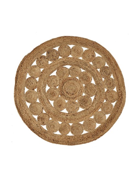 ALFOMBRA NATUR III YUTE NATURAL 120 X 120 X 0,50 CM