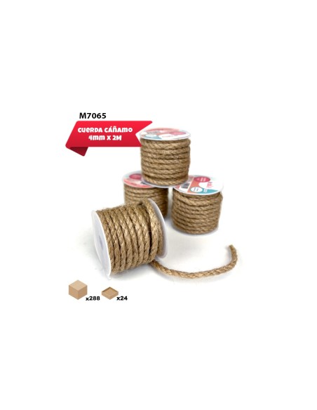 CUERDA DE CAÑAMO 4MMX2M