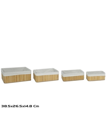 S/4 CESTAS MALY NATURE 38,5X26,5X14,8CM