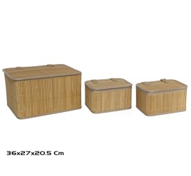S/3 CESTAS LOLASU NATURE 36X27X20,5CM