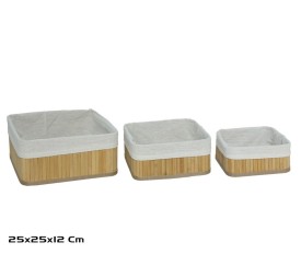 S/3 CESTAS PAMYN NATURE 25X25X12CM