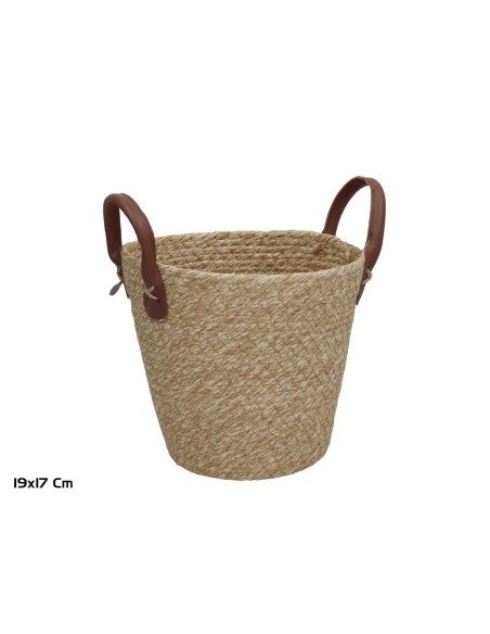 CESTA C/ASAS TERESA 19X17CM