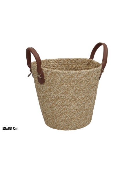 CESTA C/ASAS TERESA 21X18CM