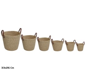 S/6 CESTA C/ASAS TERESA 33X26CM