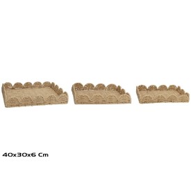 CESTAS X3 ELOISA 40X30X6CM NATURAL