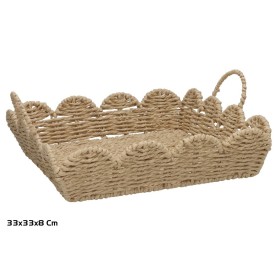 CESTA C/ASAS ELOISA 33X33X8CM NATURAL