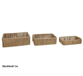 CESTAS X3 PALOMA 36X26X12CM NATURAL