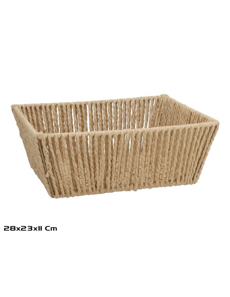 CESTA IRENE 28X23X11CM NATURAL