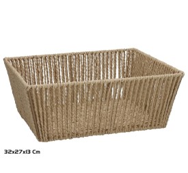 CESTA IRENE 32X27X13CM NATURAL