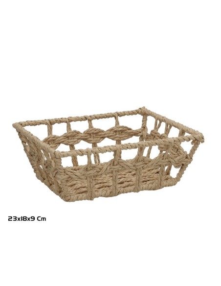 CESTA LOLA 23X18X9CM NATURAL