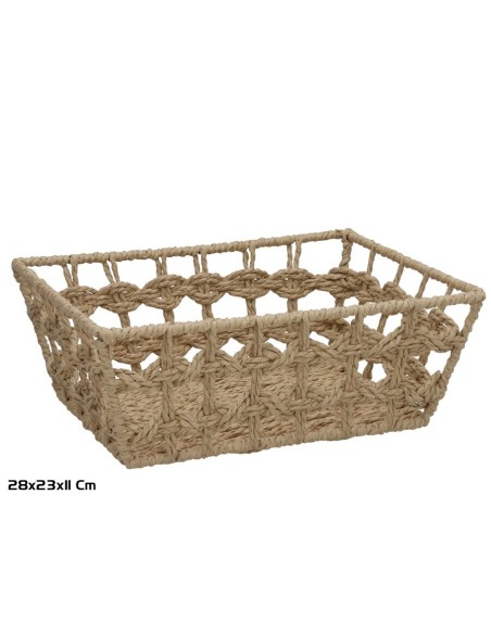 CESTA LOLA 28X23X11CM NATURAL