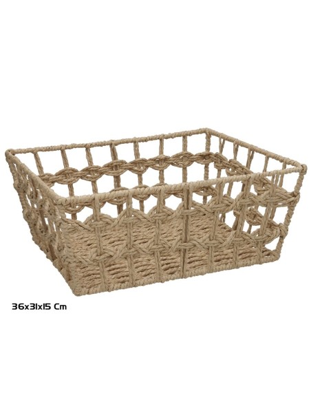 CESTA LOLA 36X31X15CM NATURAL