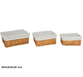 CESTA X3 PENELOPE 30X24X13CM NATURAL