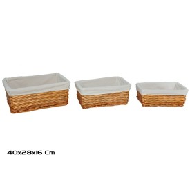 CESTA X3 PENELOPE 40X28X16CM NATURAL