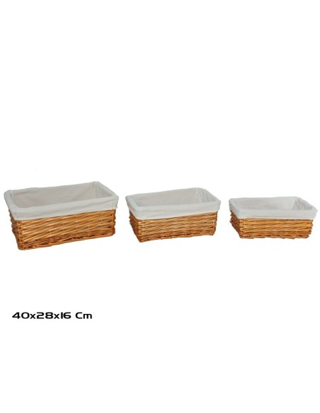CESTA X3 PENELOPE 40X28X16CM NATURAL