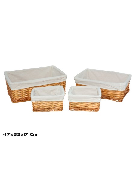 CESTA X4 PENELOPE 47X33X17CM NATURAL