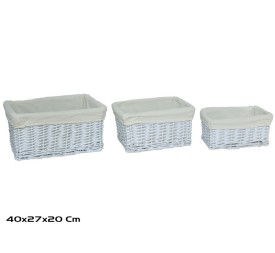 CESTA X3 PENELOPE 40X27X20CM BLANCO