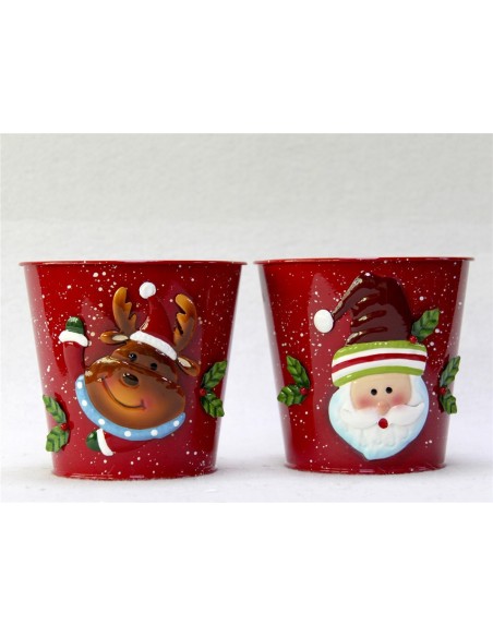 CUBO NAVIDAD CARA RELIEVE 13CM