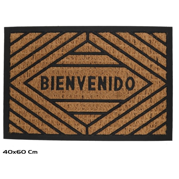 FELPUDO COCO 40X60CM WELCOME ROMBO