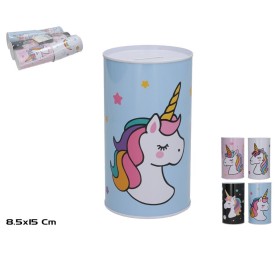 HUCHA METAL SLEEPY UNICORN 8.5X15 4 SURT
