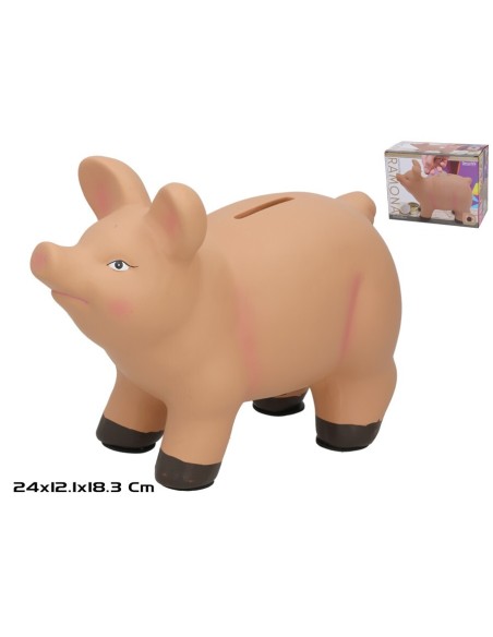 HUCHA CERDO RAMONA 24X12,1X18,3CM