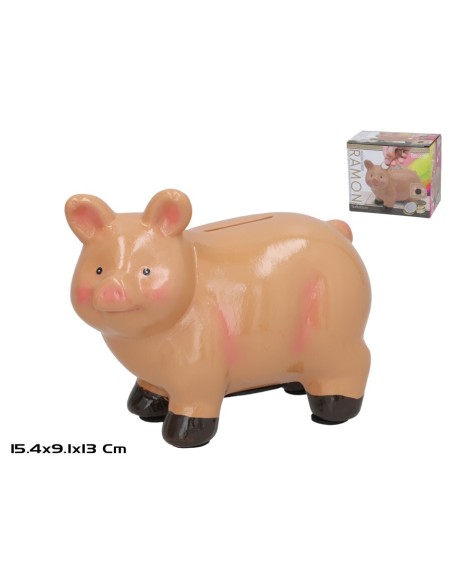 HUCHA CERDO RAMON 15,4X9,1X13CM