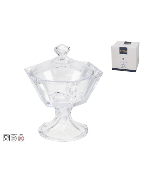 BOMBONERA CRISTAL PAMELA 20,5X24CM