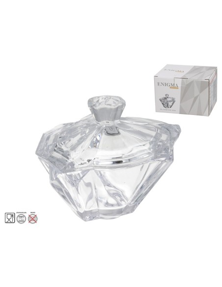 BOMBONERA CRISTAL LEYRE 14,5X11X12CM