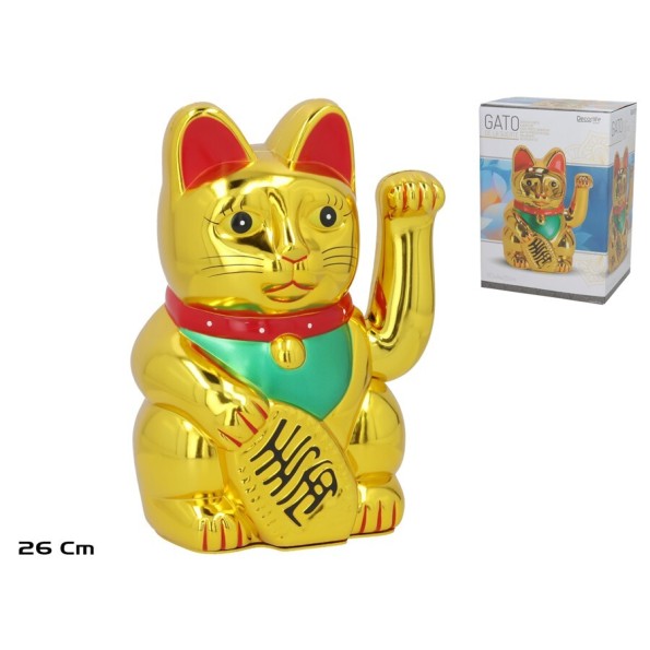 GATO DE LA SUERTE MANEKI NEKO 18.5X14X26CM