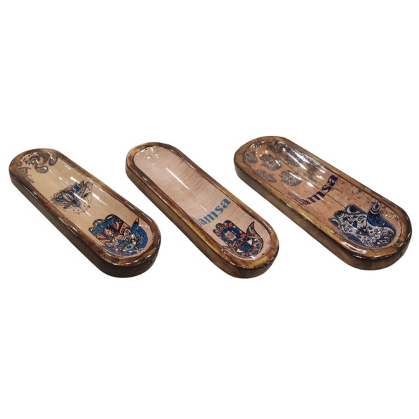 BANDEJA VACIABOLSILLOS MANGO 38X10X3 HAMS 3 SURT