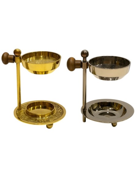 SOPORTE INCIENSO LATON MADERA 8X8X10 2 SURT.