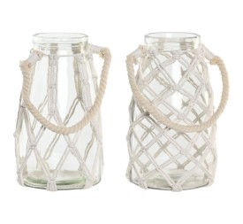 JARRON CRISTAL ALGODON 17X17X26 TRENZADO 2 SURT.